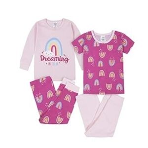 Long Sleeve And Short Sleeve Gerber Baby Rainbow Pajama Set size 18 months